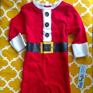 New Holiday Infant 3-6 Months Santa Suit One-Piece
